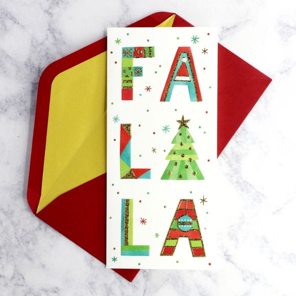 Papyrus "Fa La La" Holiday Boxed Cards (Set of 16) NIB Retail $20 - Picture 2 of 3
